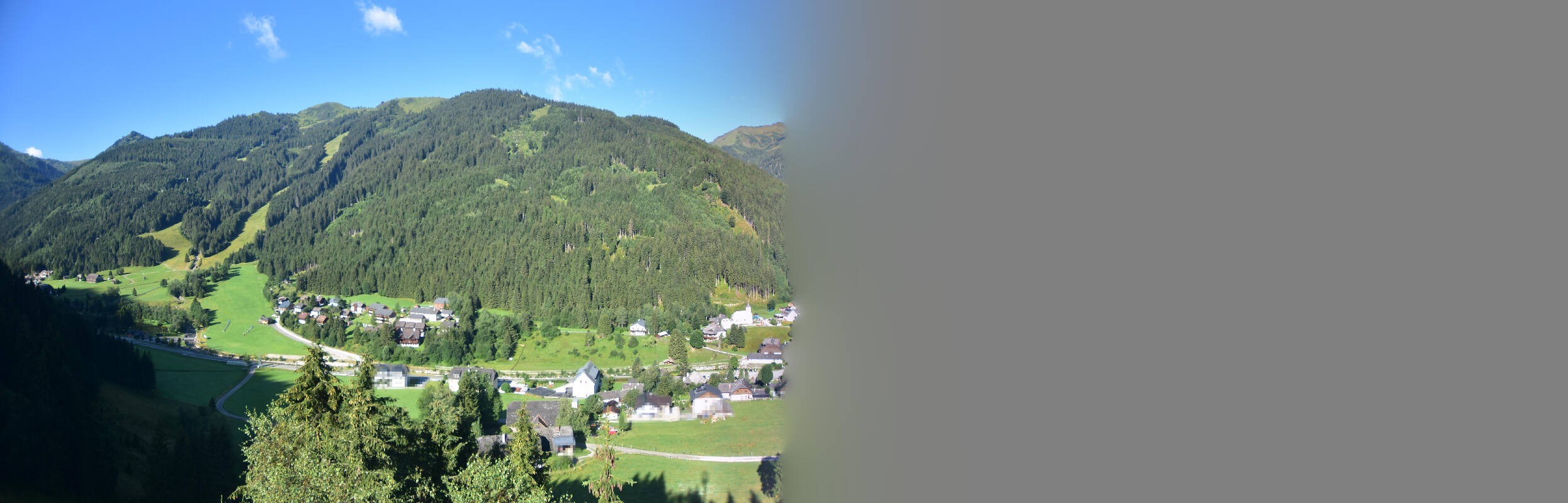 Archiv Foto Webcam Donnersbachwald - Blick zur Riesneralm