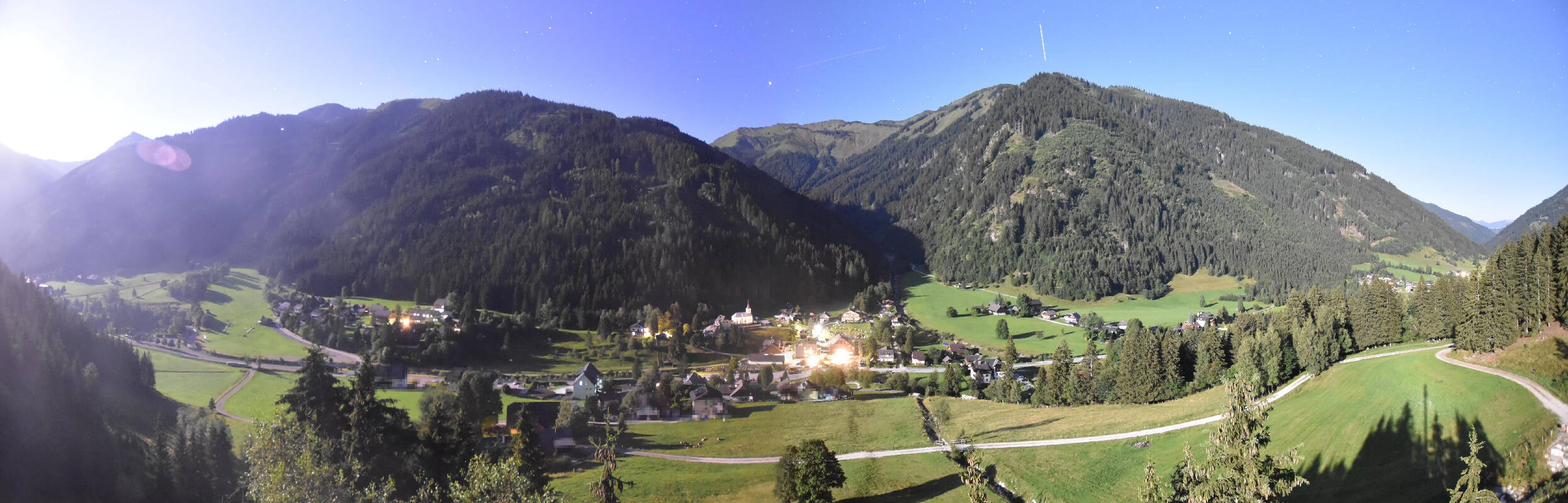 Archiv Foto Webcam Donnersbachwald - Blick zur Riesneralm