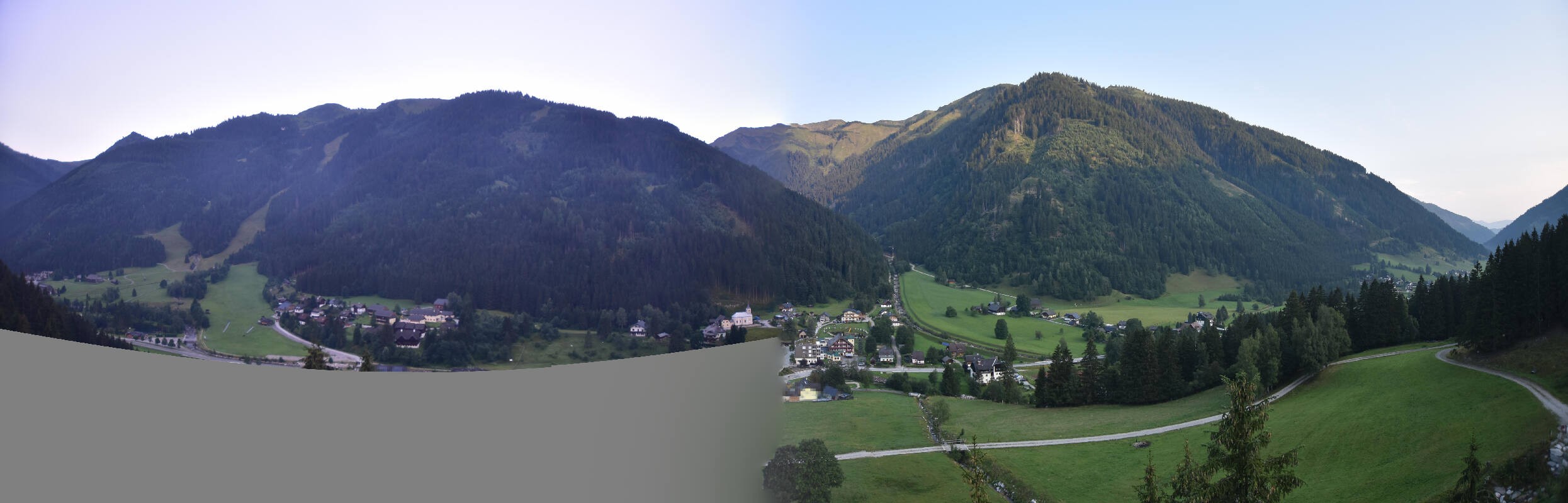 Archiv Foto Webcam Donnersbachwald - Blick zur Riesneralm