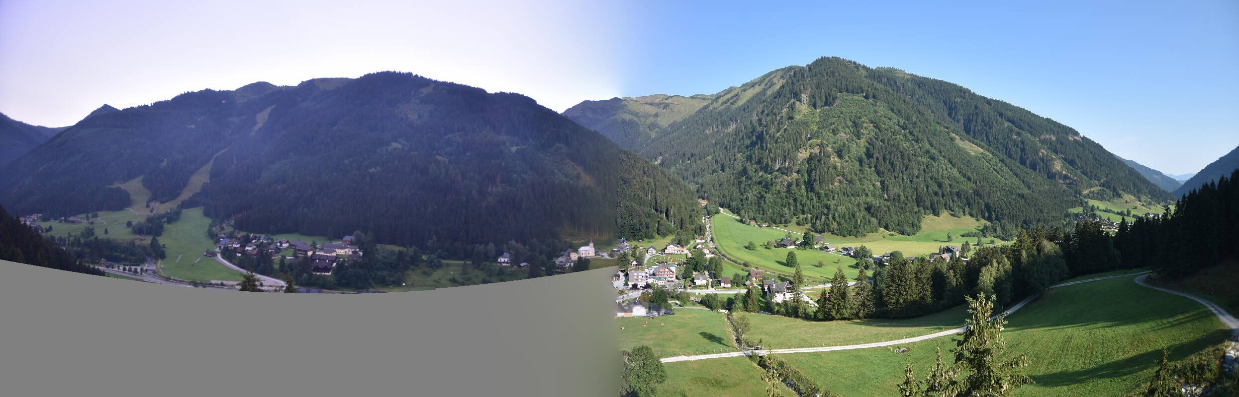 Archiv Foto Webcam Donnersbachwald - Blick zur Riesneralm