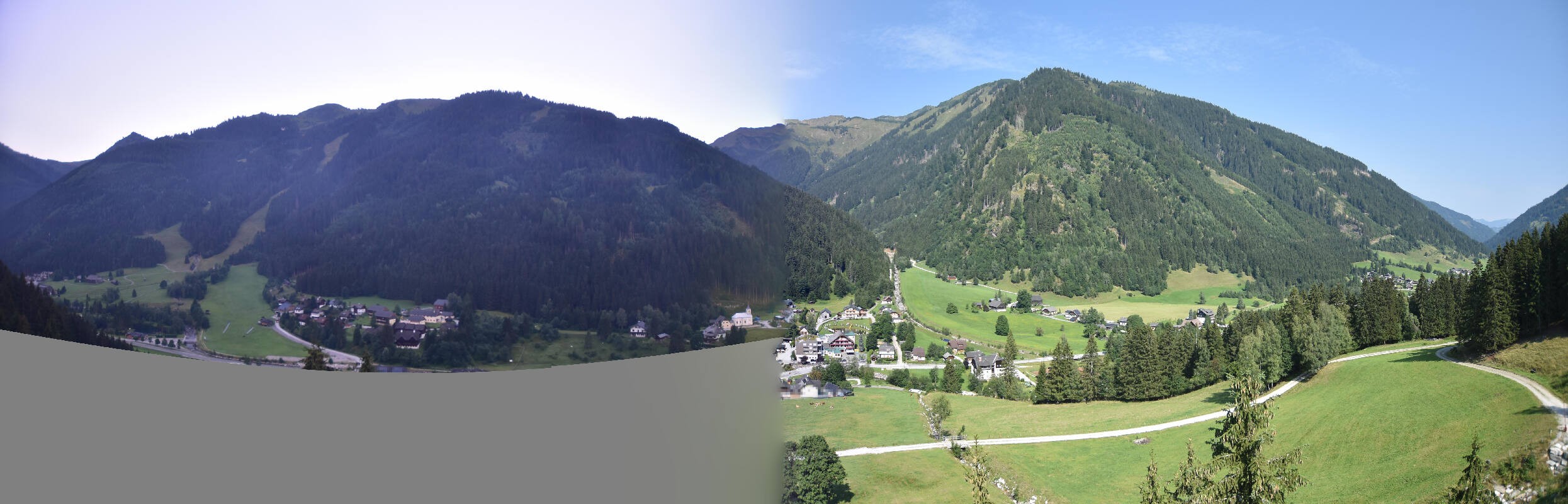 Archiv Foto Webcam Donnersbachwald - Blick zur Riesneralm