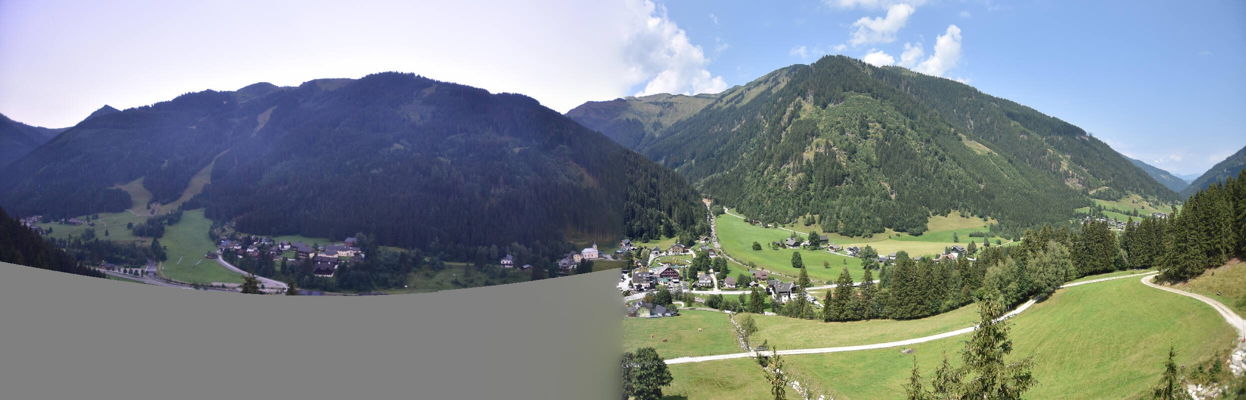 Archiv Foto Webcam Donnersbachwald - Blick zur Riesneralm