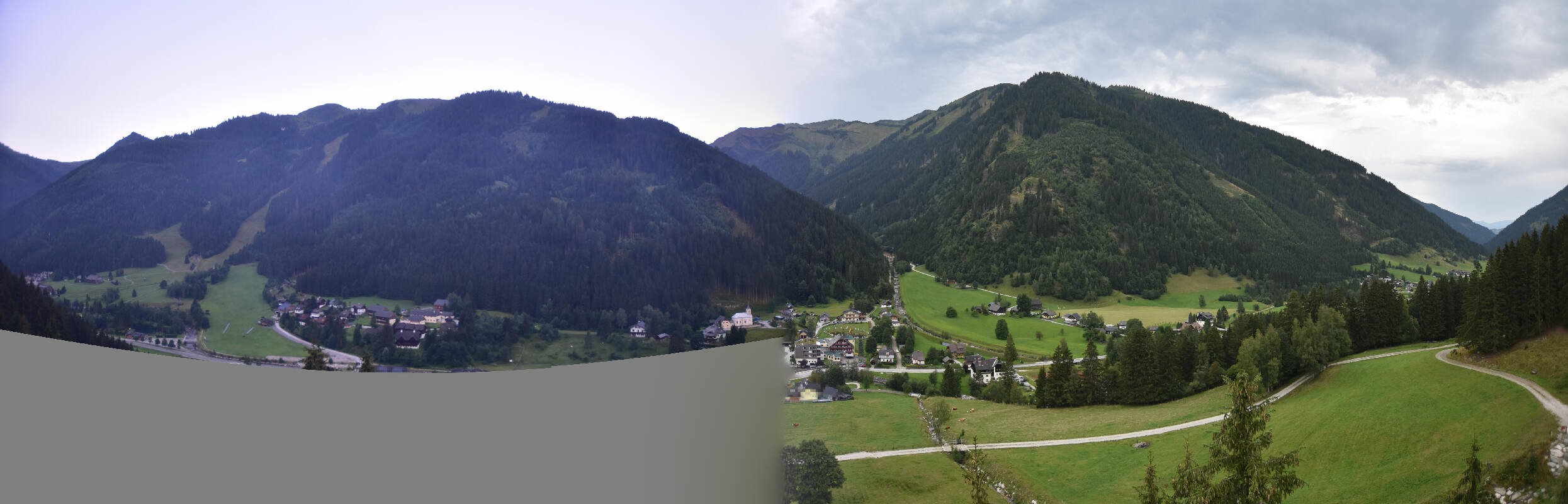 Archiv Foto Webcam Donnersbachwald - Blick zur Riesneralm