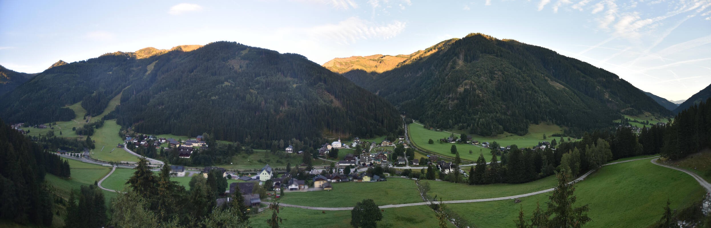 Archiv Foto Webcam Donnersbachwald - Blick zur Riesneralm