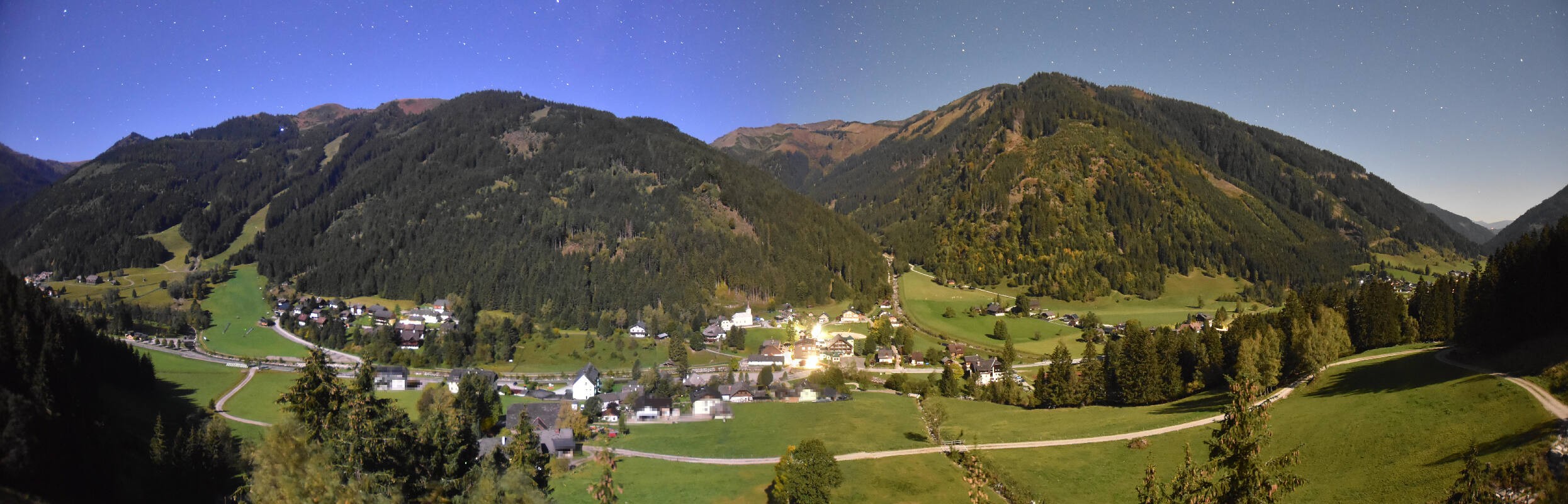 Archiv Foto Webcam Donnersbachwald - Blick zur Riesneralm
