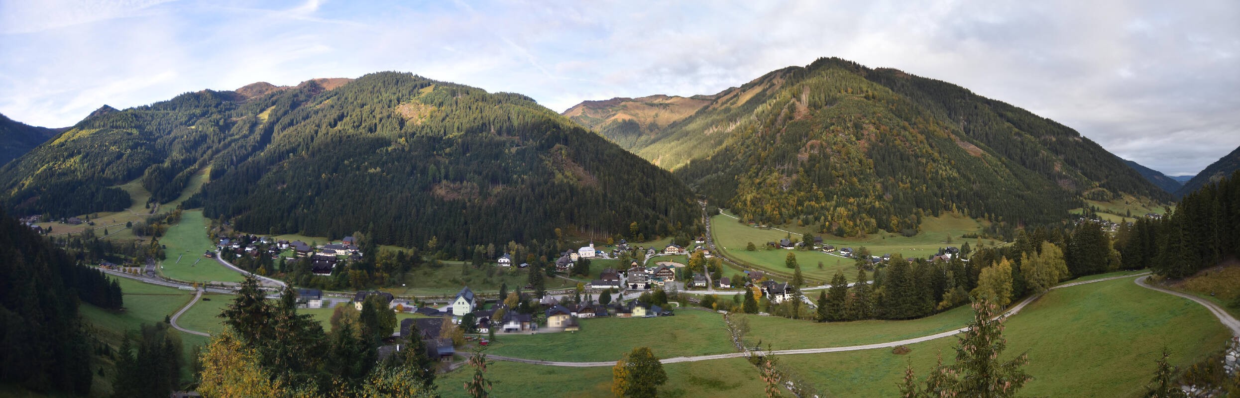 Archiv Foto Webcam Donnersbachwald - Blick zur Riesneralm