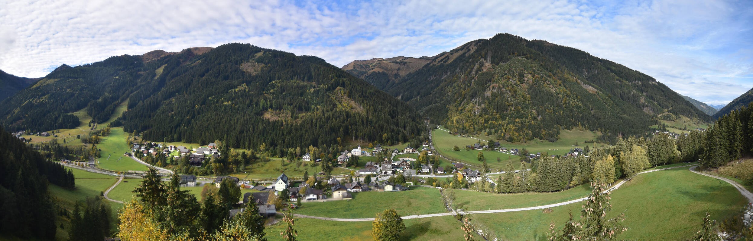 Archiv Foto Webcam Donnersbachwald - Blick zur Riesneralm