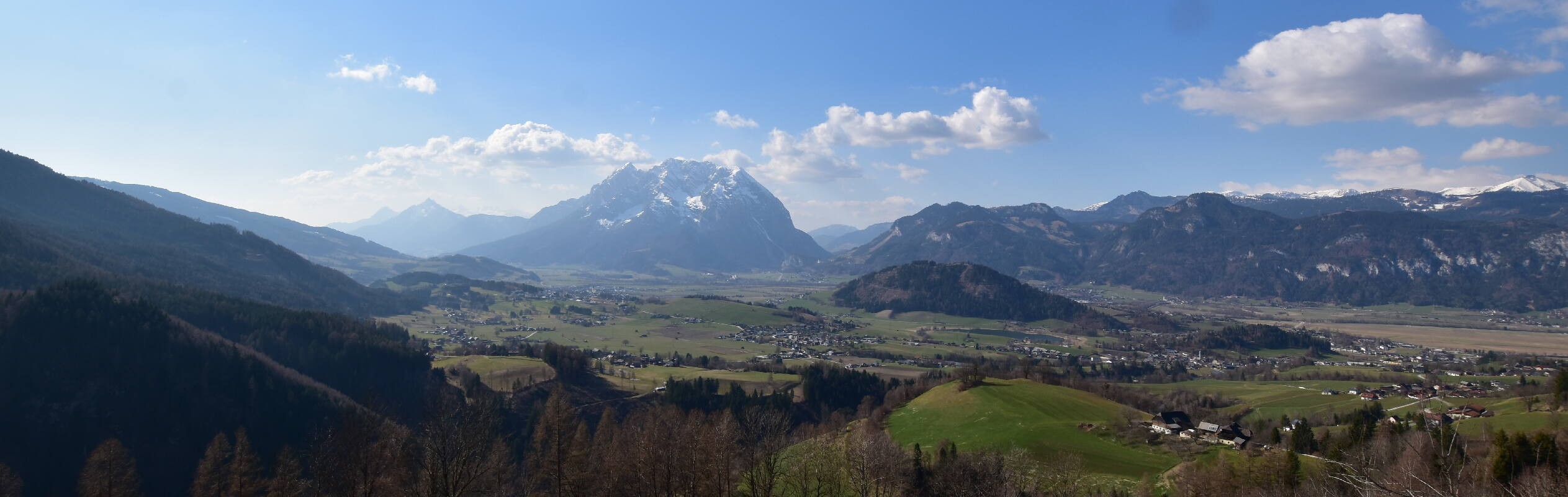 Archived image Webcam Aigen im Ennstal - View to the Grimming