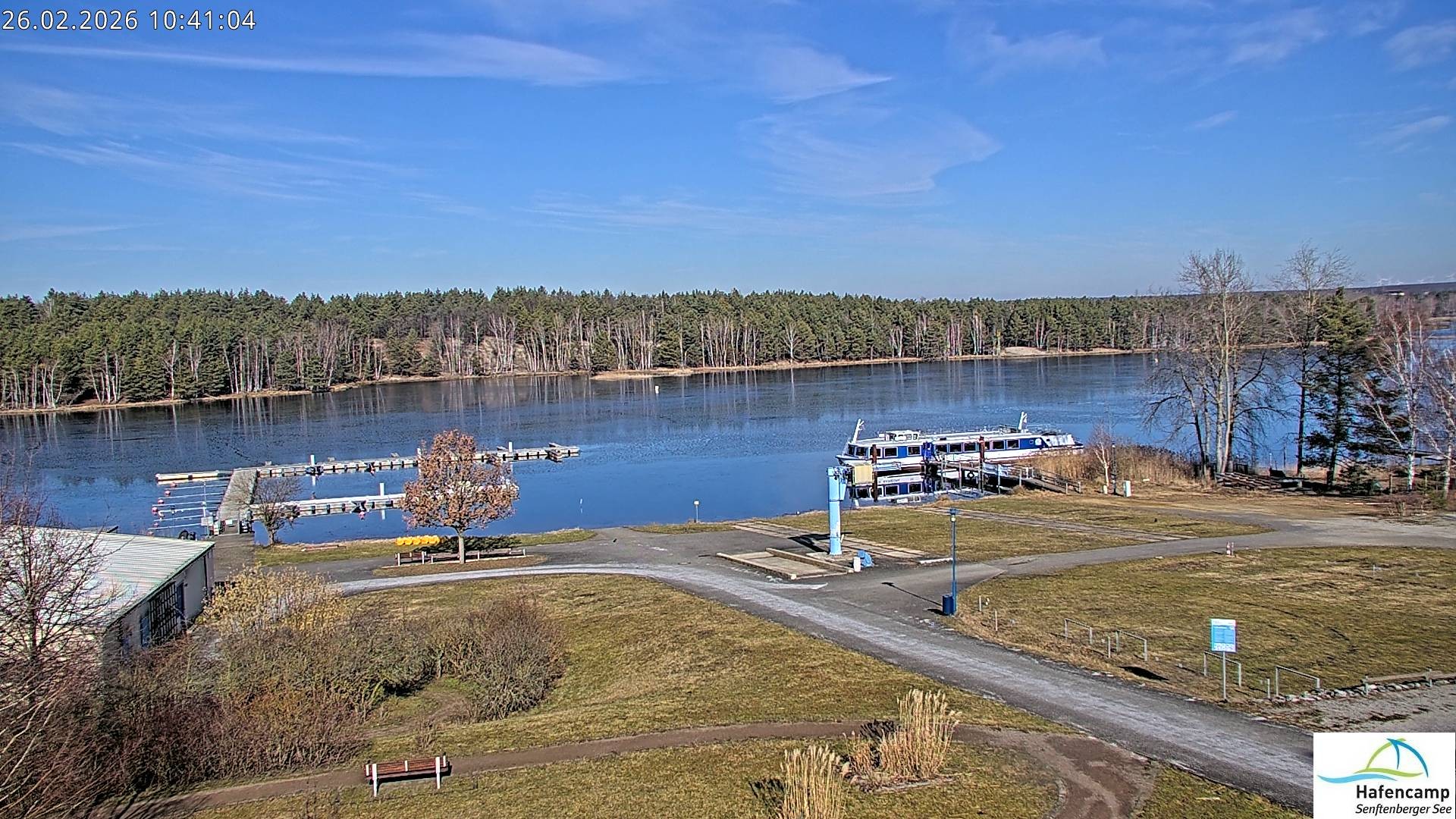 Archived image Webcam Lake Senftenberg - Camping