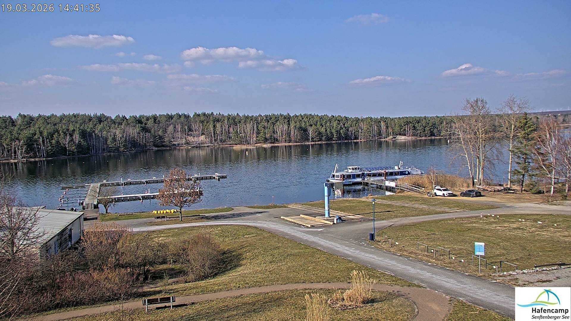 Archiv Foto Webcam Senftenberger See - Hafencamp