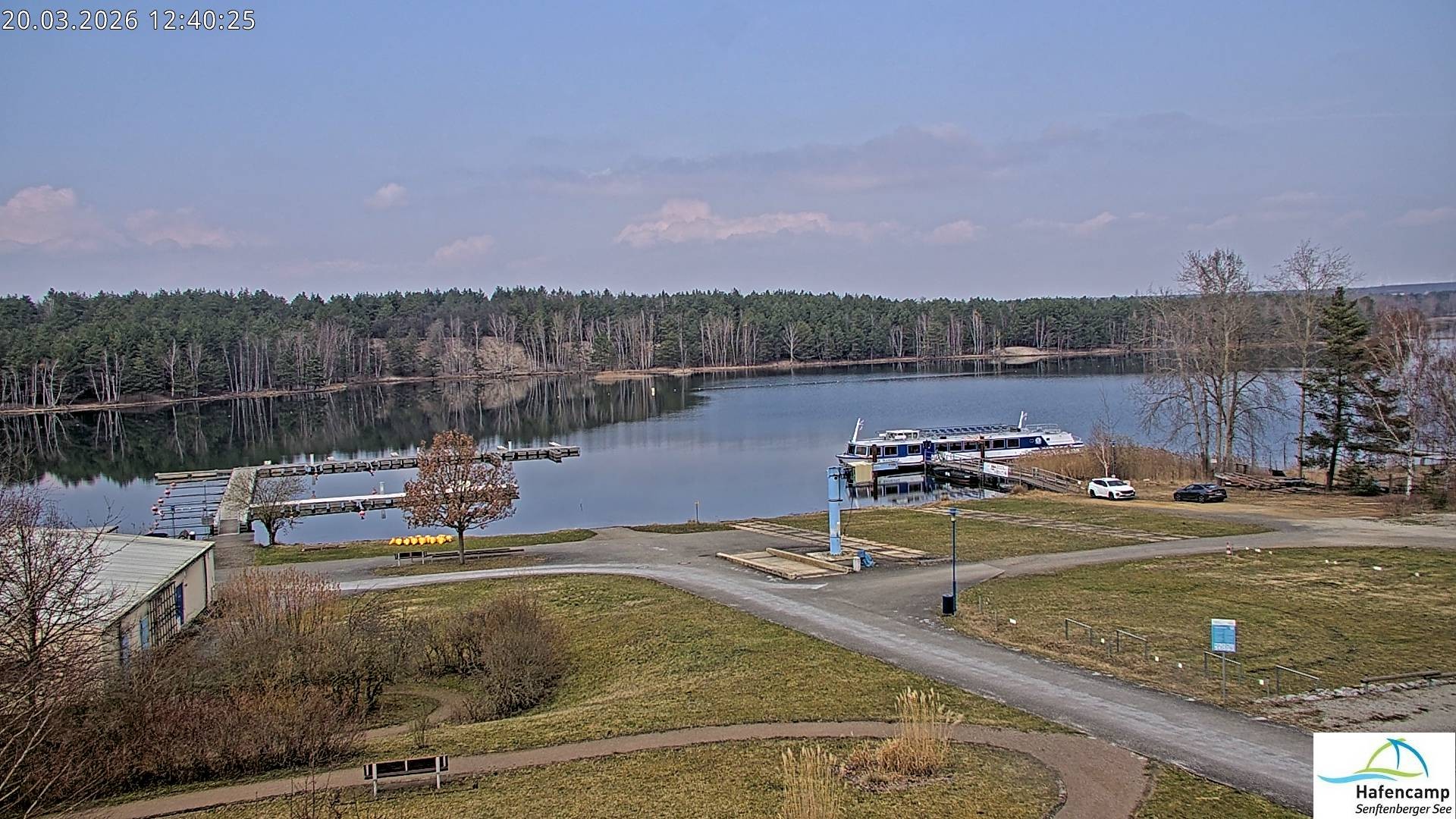 Archived image Webcam Lake Senftenberg - Camping