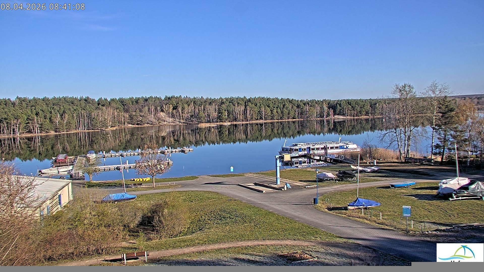 Archiv Foto Webcam Senftenberger See - Hafencamp