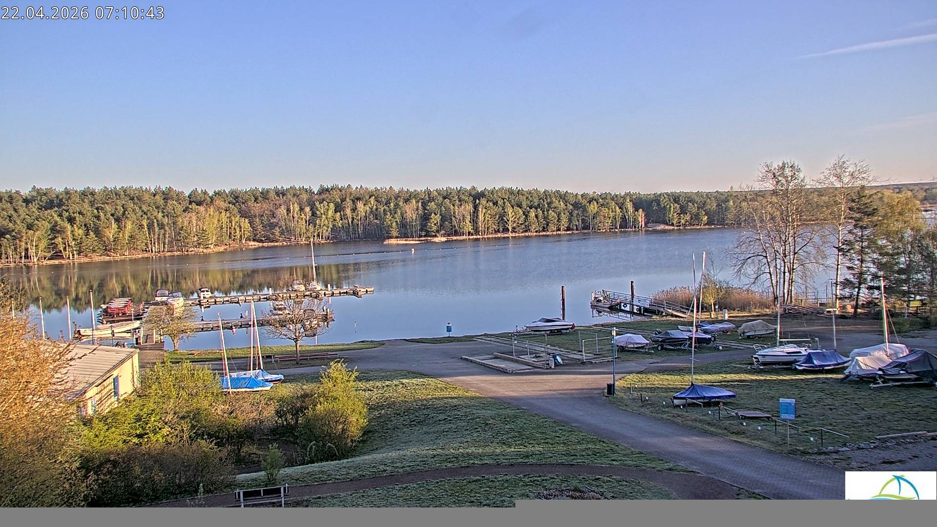 Archived image Webcam Lake Senftenberg - Camping