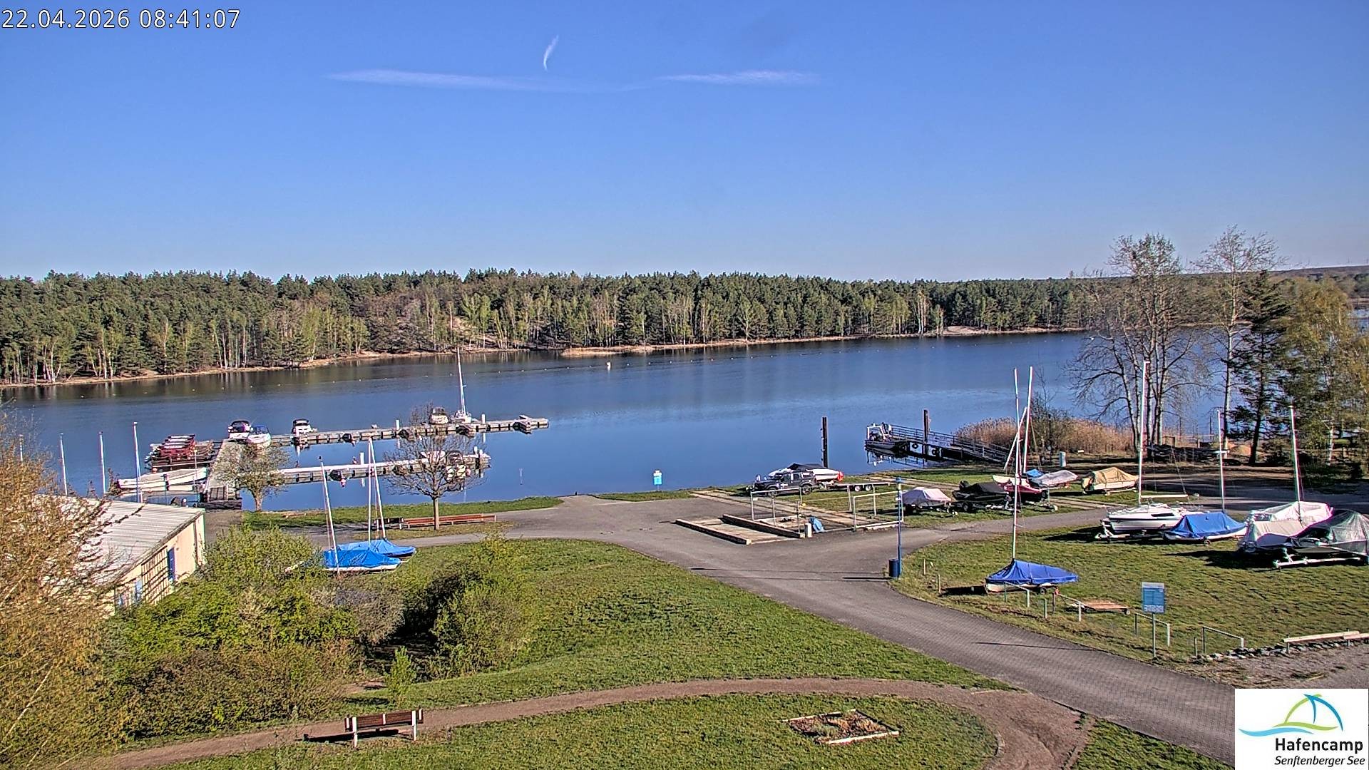 Archiv Foto Webcam Senftenberger See - Hafencamp