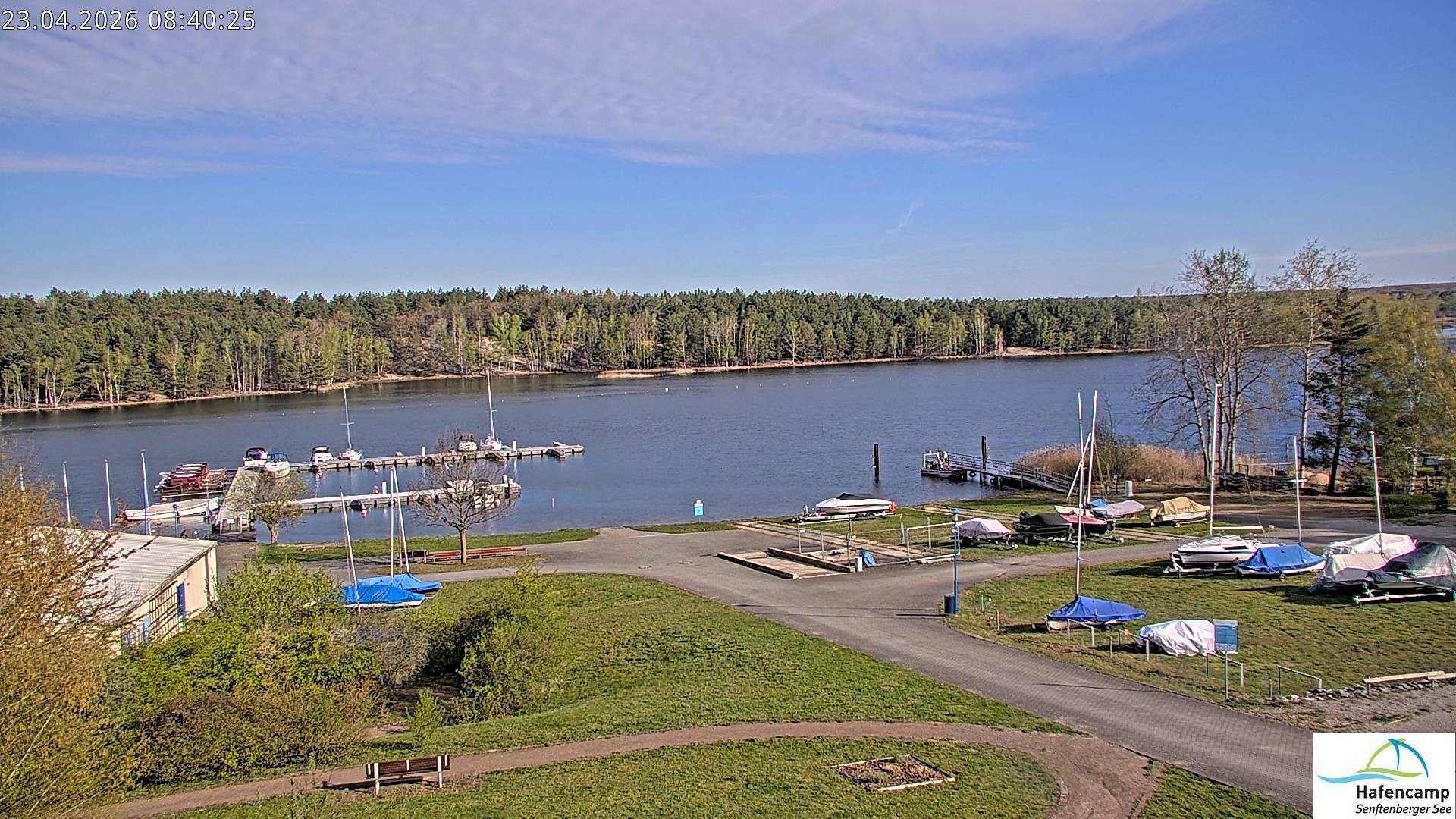 Archiv Foto Webcam Senftenberger See - Hafencamp