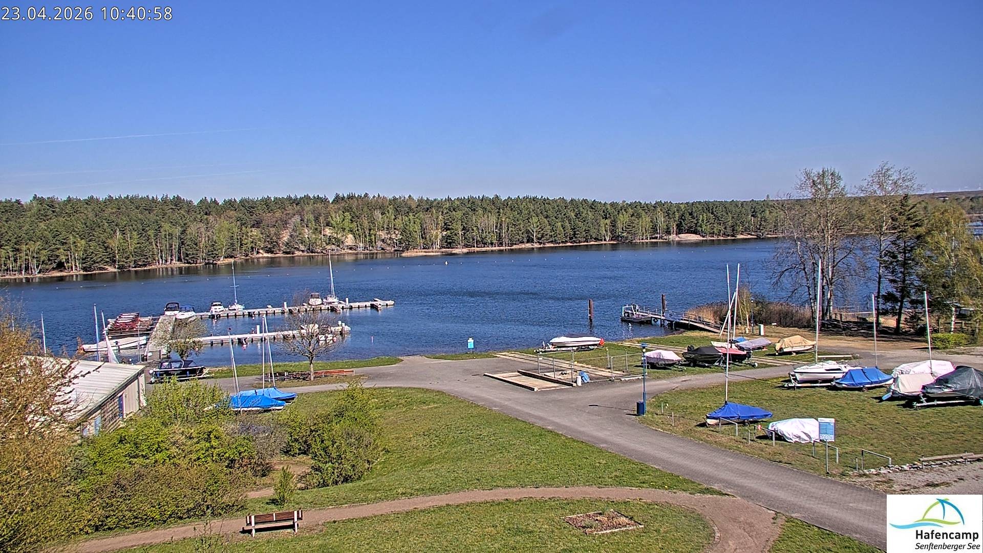 Archiv Foto Webcam Senftenberger See - Hafencamp