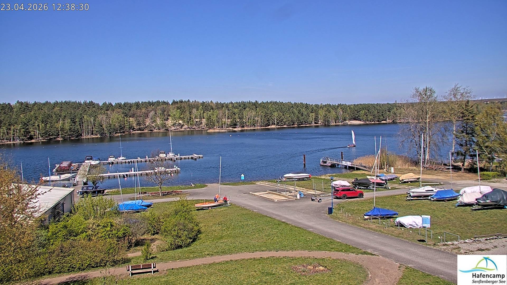 Archiv Foto Webcam Senftenberger See - Hafencamp