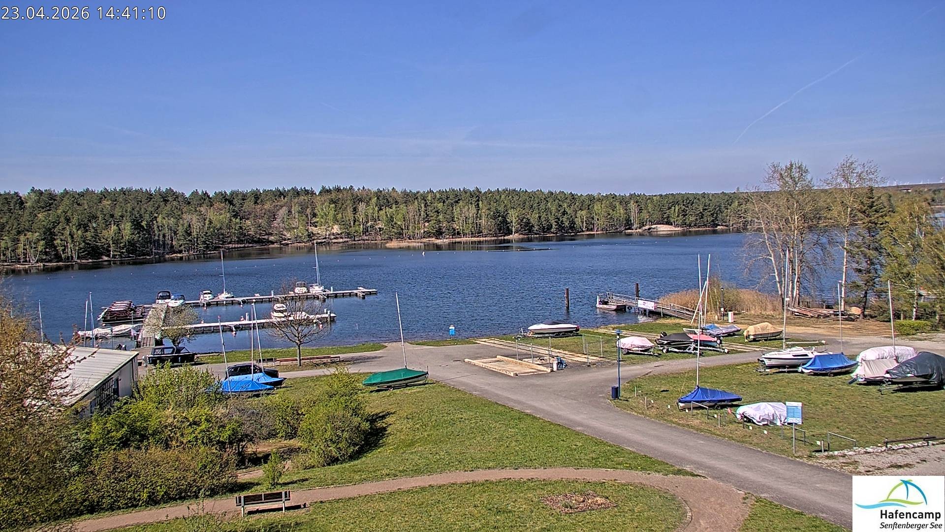 Archiv Foto Webcam Senftenberger See - Hafencamp