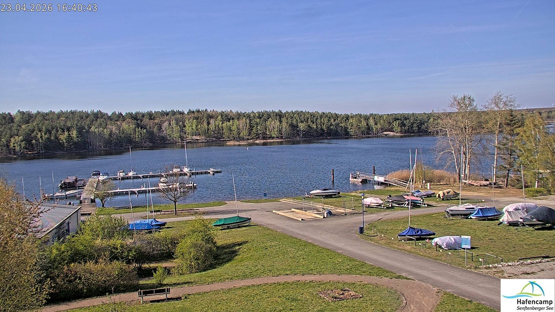 Archiv Foto Webcam Senftenberger See - Hafencamp