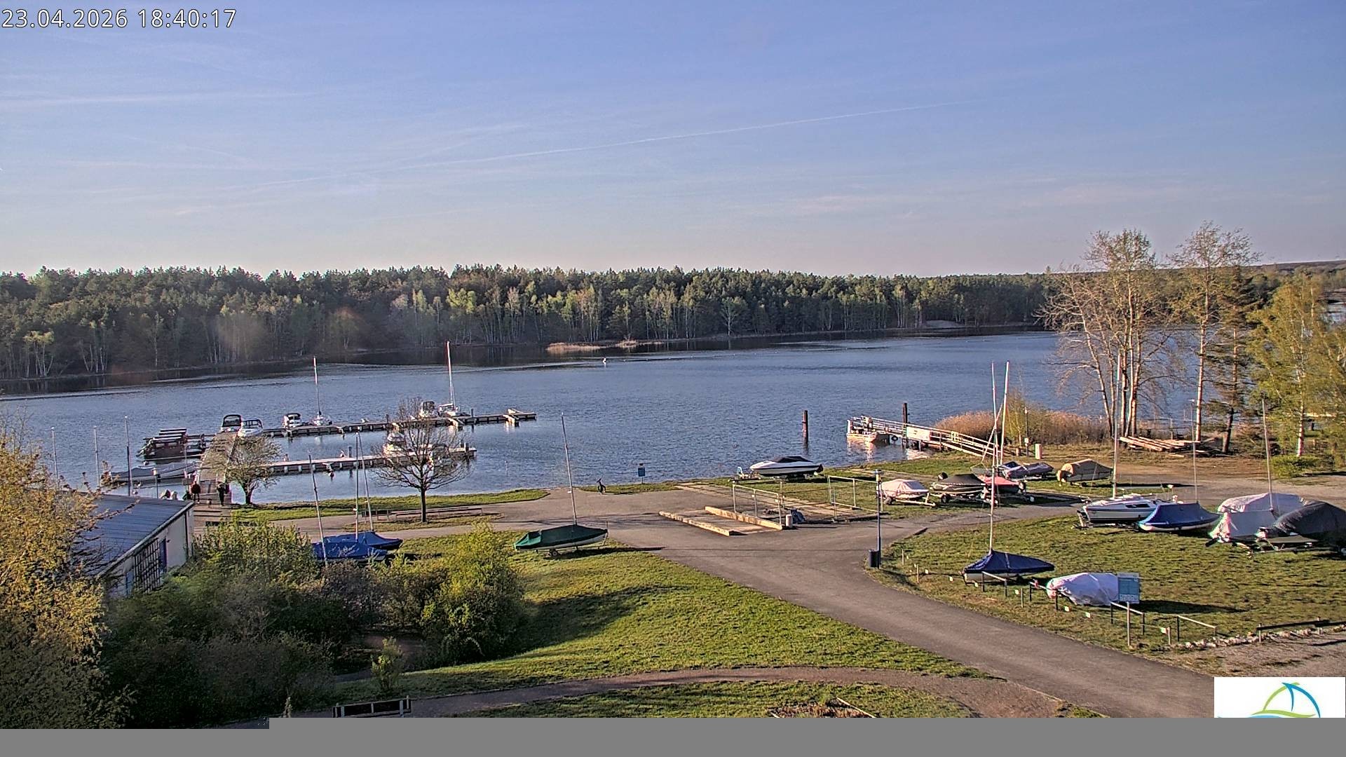 Archiv Foto Webcam Senftenberger See - Hafencamp