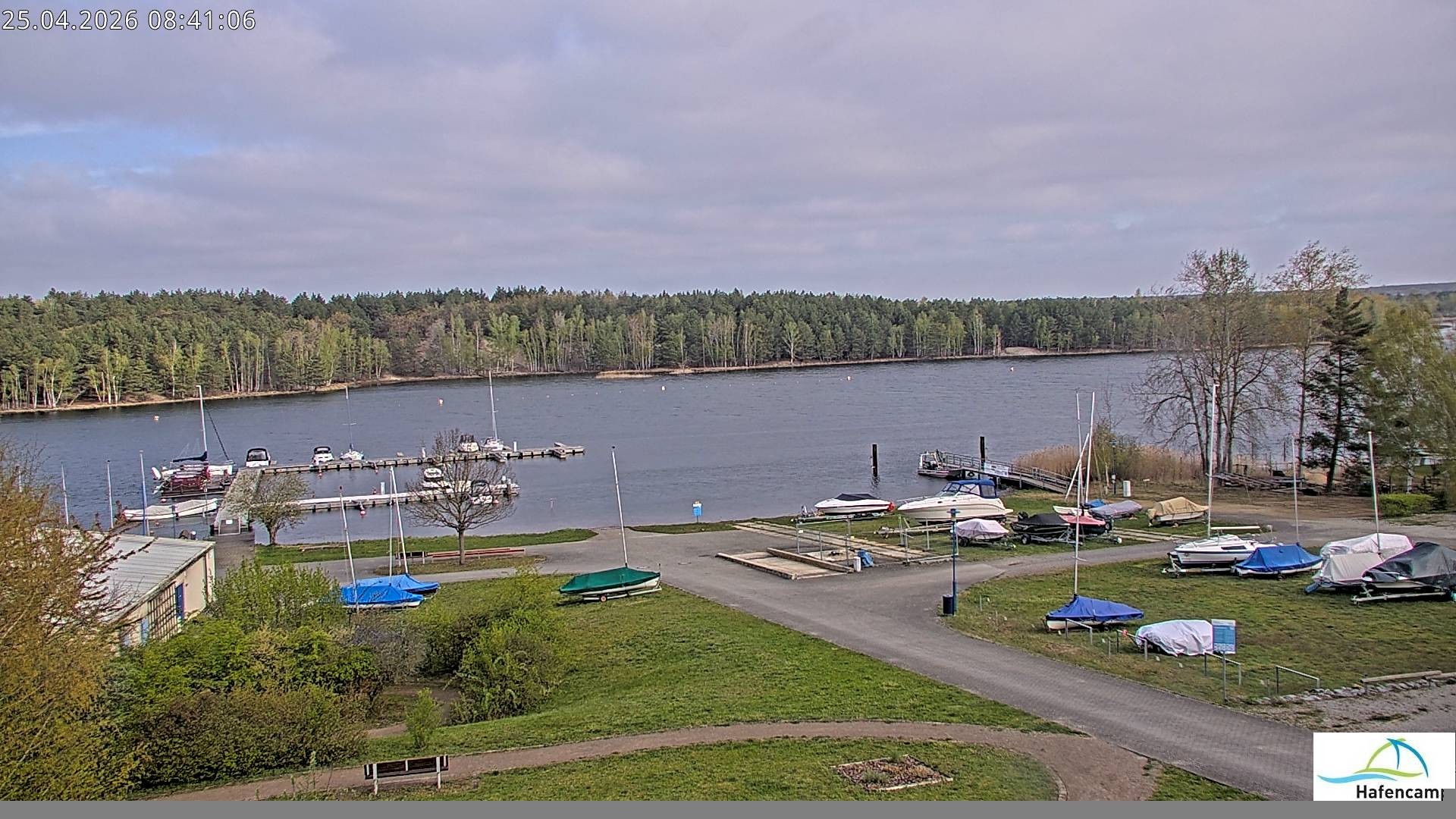 Archiv Foto Webcam Senftenberger See - Hafencamp