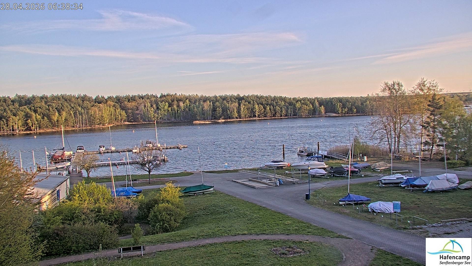 Archiv Foto Webcam Senftenberger See - Hafencamp