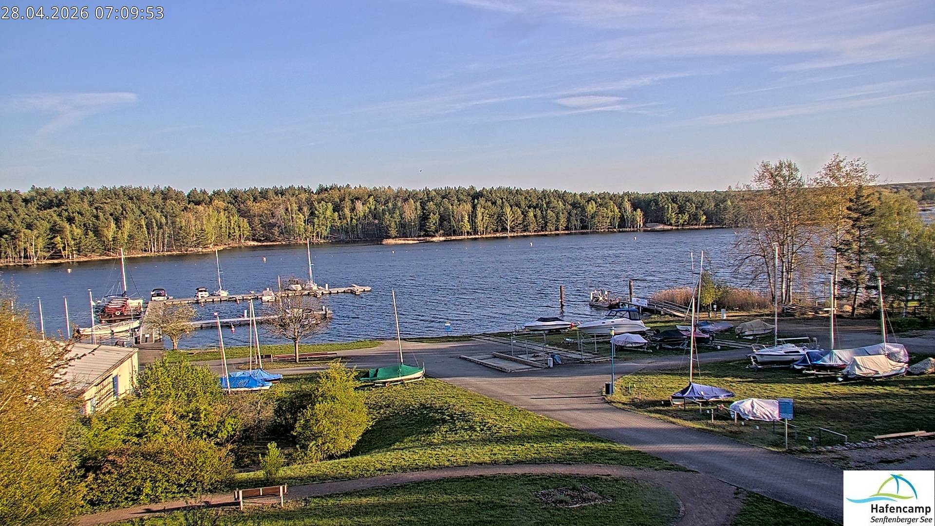Archiv Foto Webcam Senftenberger See - Hafencamp