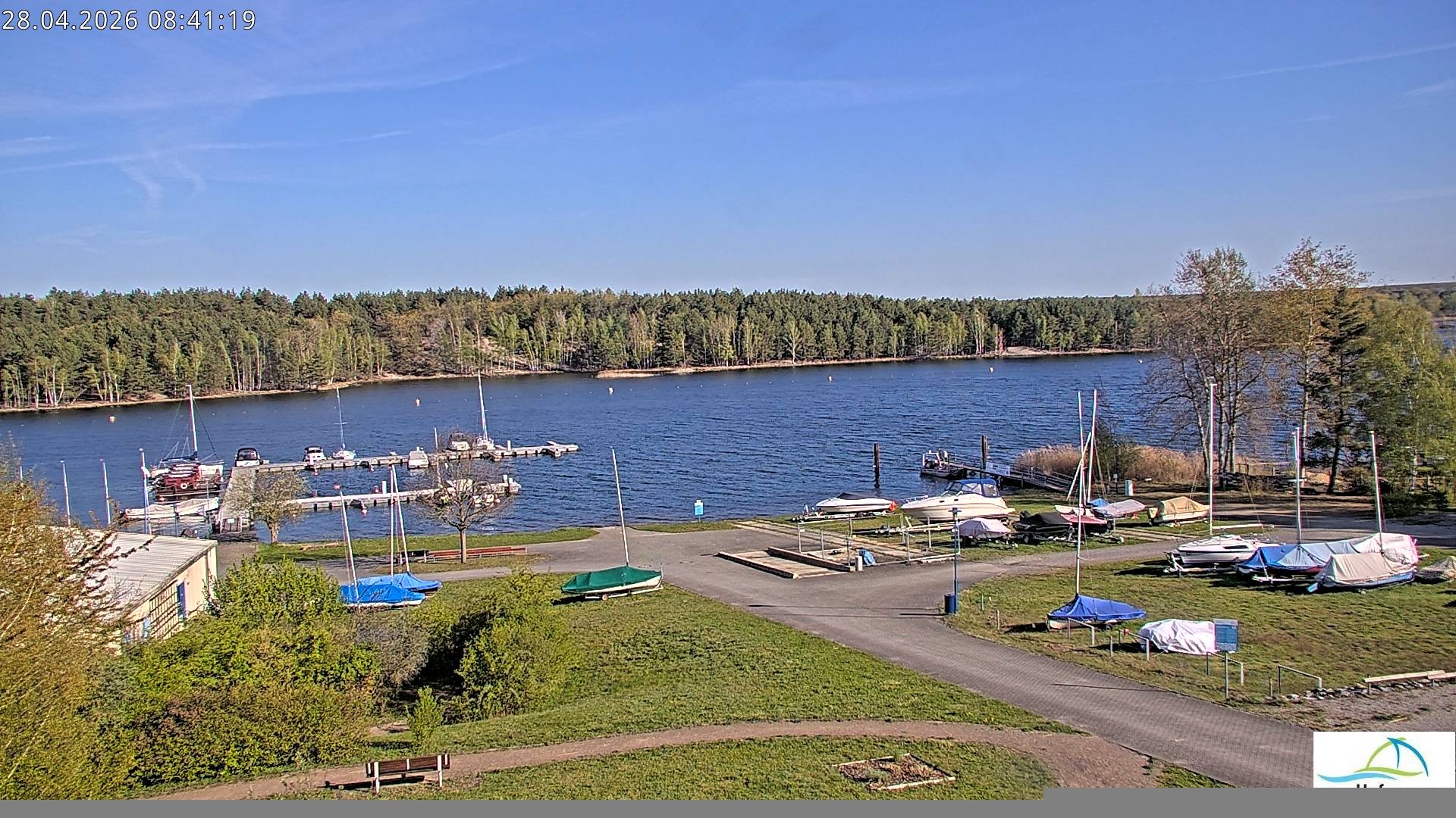 Archiv Foto Webcam Senftenberger See - Hafencamp