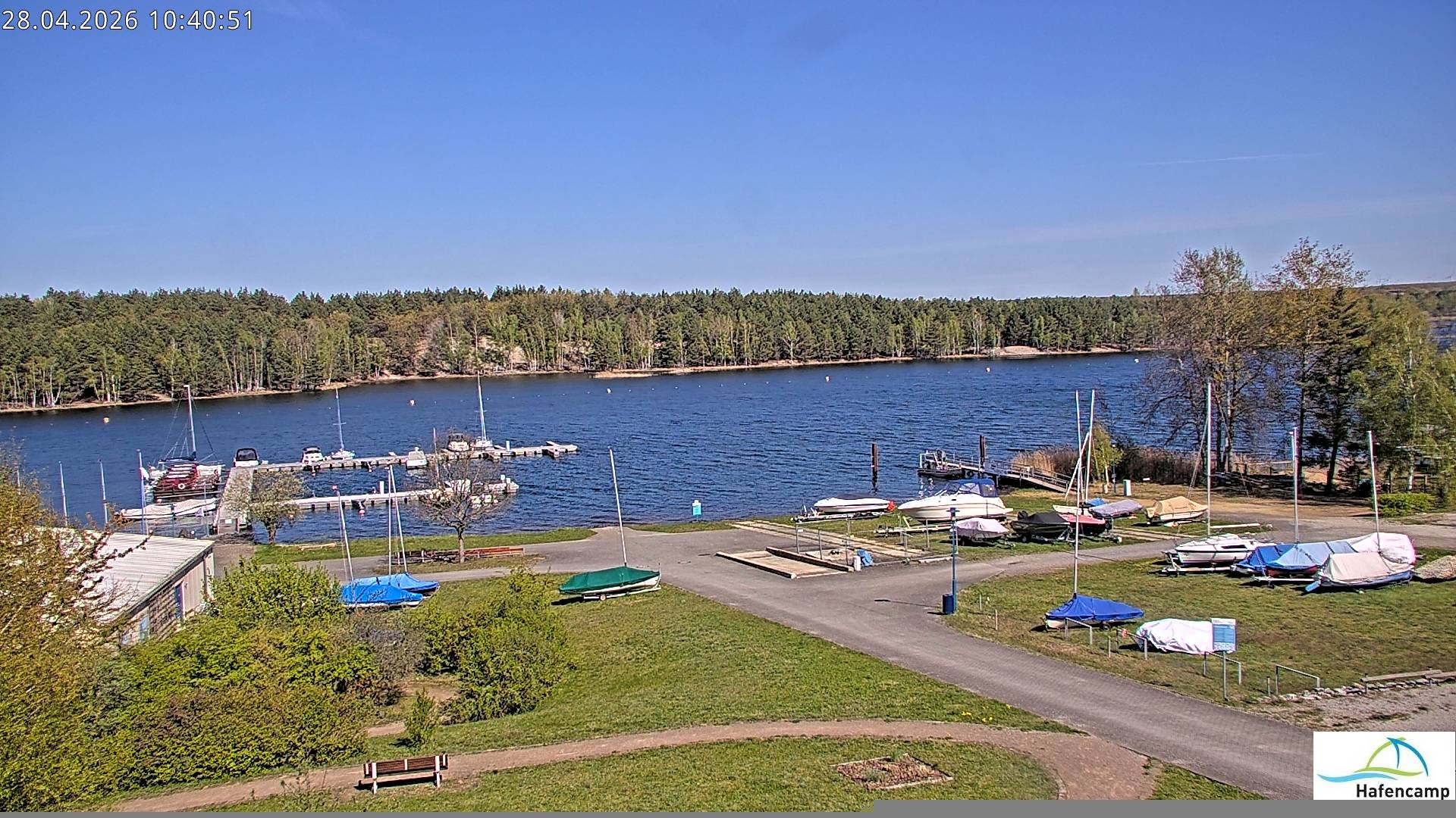 Archiv Foto Webcam Senftenberger See - Hafencamp