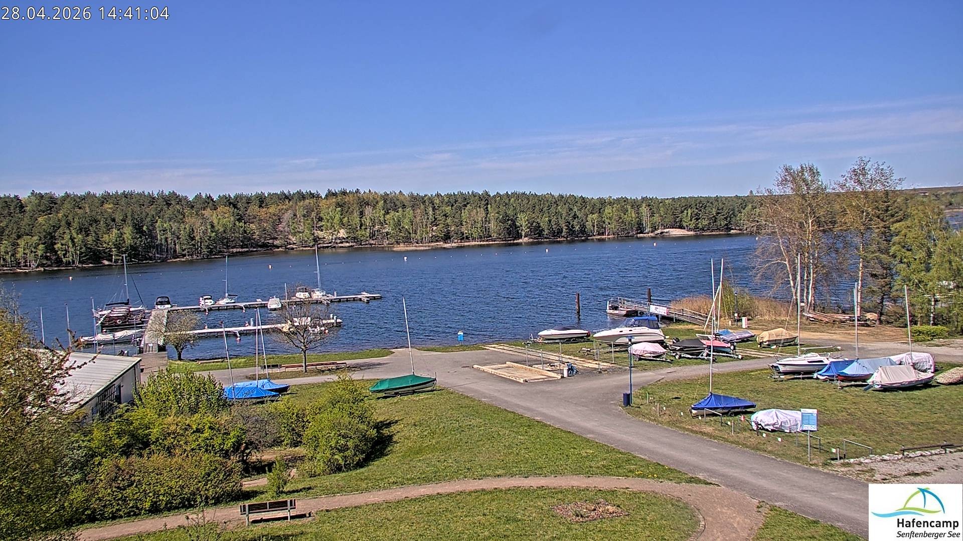 Archiv Foto Webcam Senftenberger See - Hafencamp