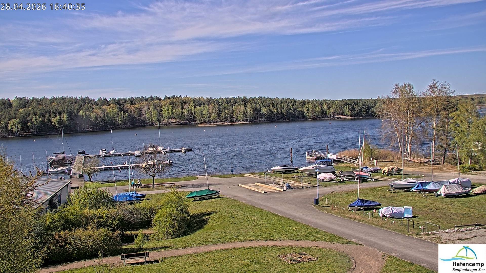 Archiv Foto Webcam Senftenberger See - Hafencamp