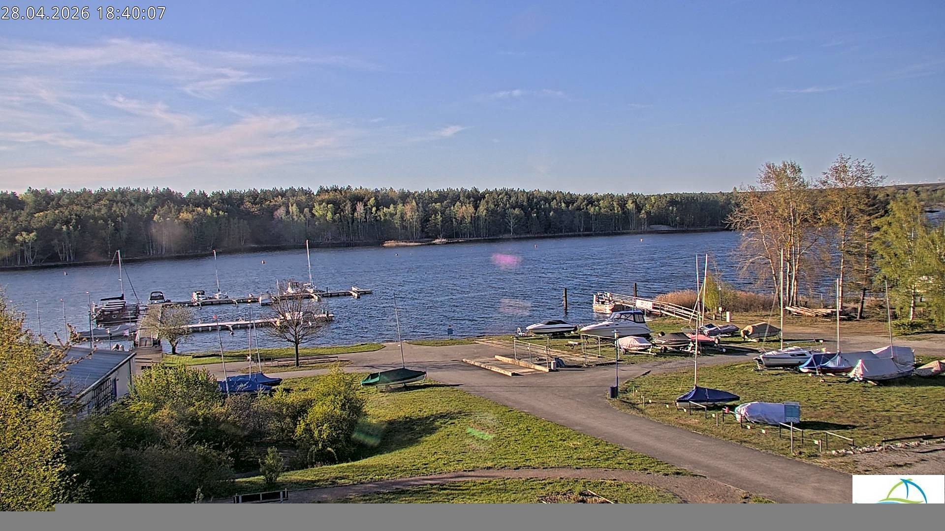 Archiv Foto Webcam Senftenberger See - Hafencamp