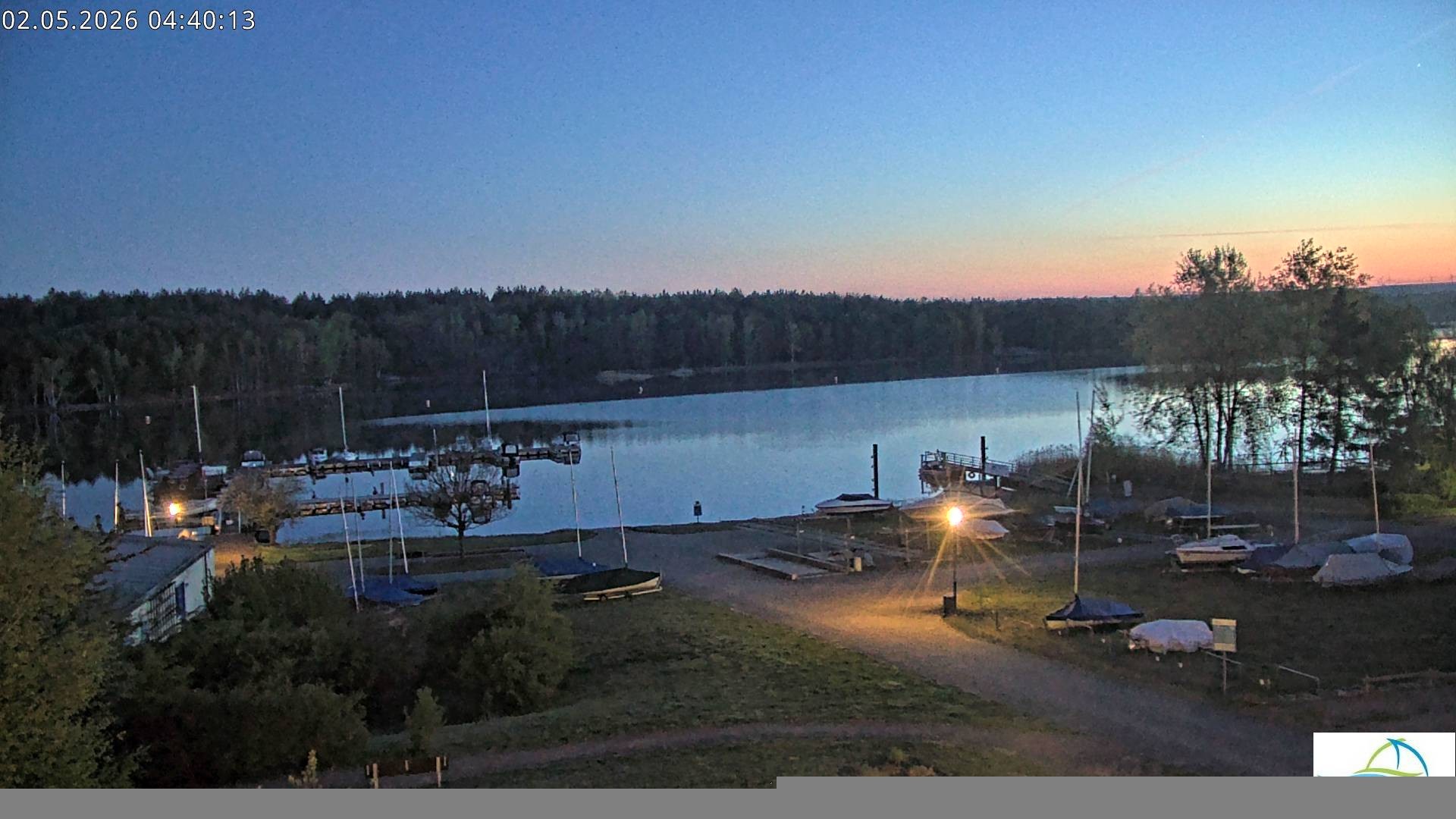 Archived image Webcam Lake Senftenberg - Camping