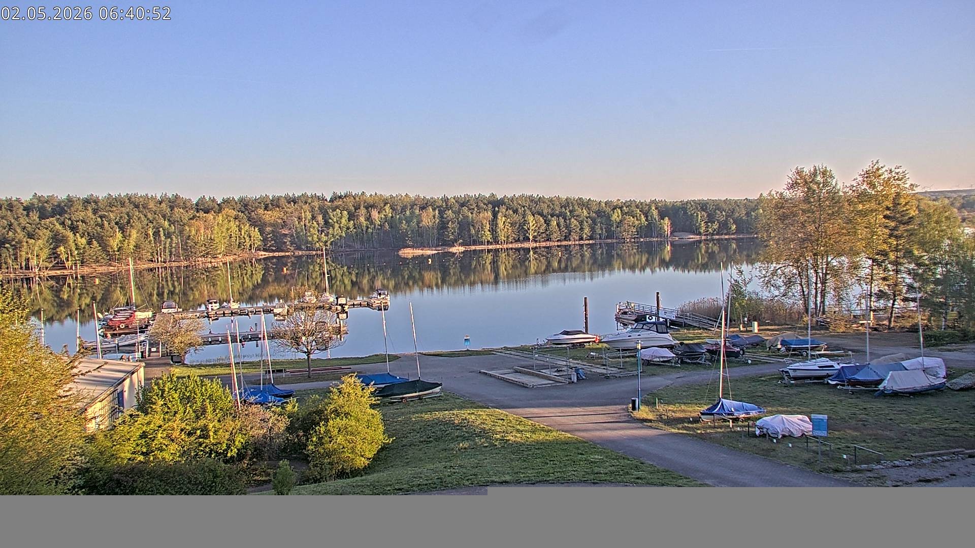 Archived image Webcam Lake Senftenberg - Camping