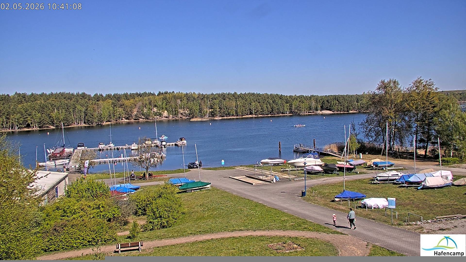 Archived image Webcam Lake Senftenberg - Camping