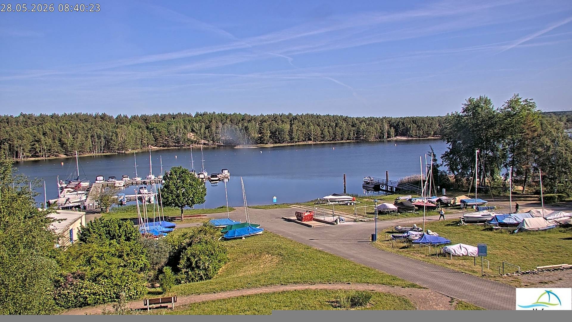 Archived image Webcam Lake Senftenberg - Camping