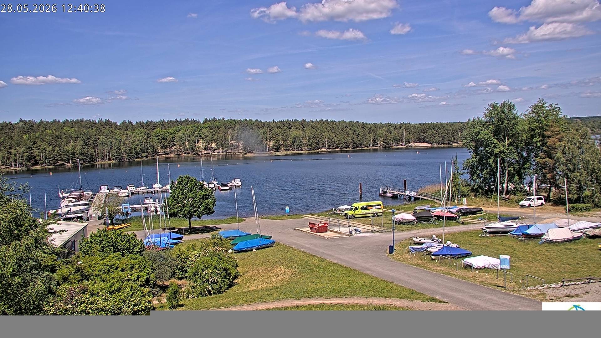 Archived image Webcam Lake Senftenberg - Camping