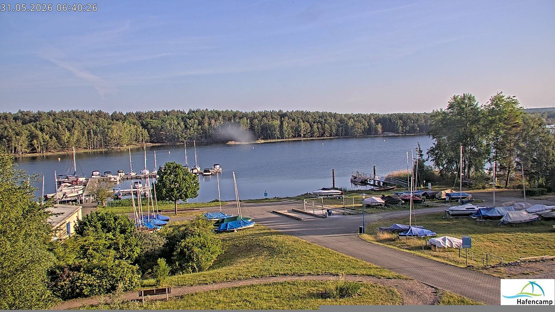 Archiv Foto Webcam Senftenberger See - Hafencamp