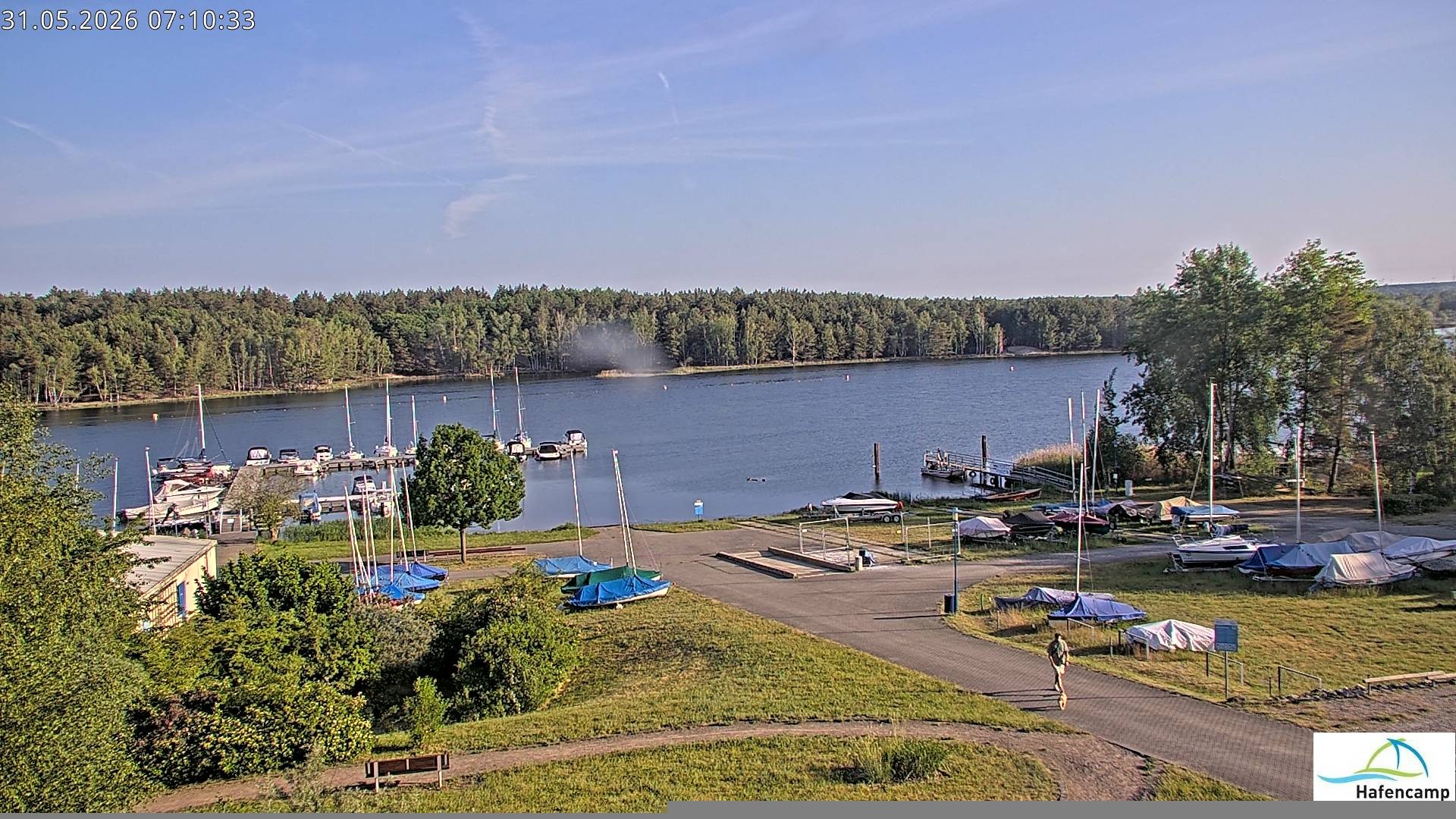 Archiv Foto Webcam Senftenberger See - Hafencamp