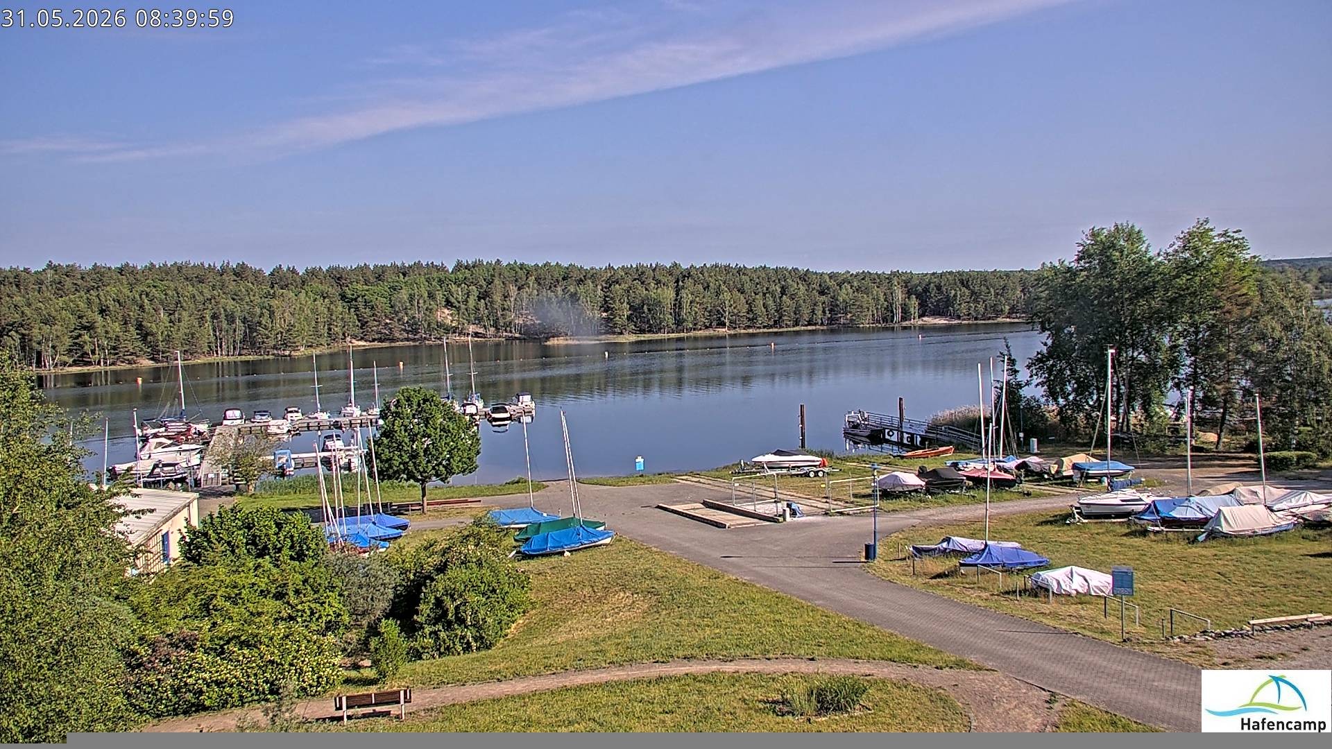 Archiv Foto Webcam Senftenberger See - Hafencamp