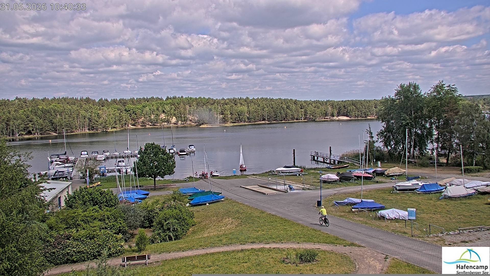 Archiv Foto Webcam Senftenberger See - Hafencamp
