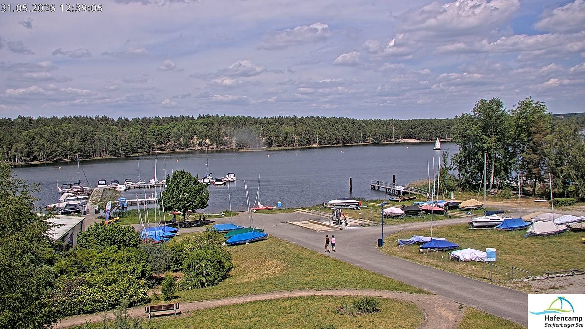 Archiv Foto Webcam Senftenberger See - Hafencamp