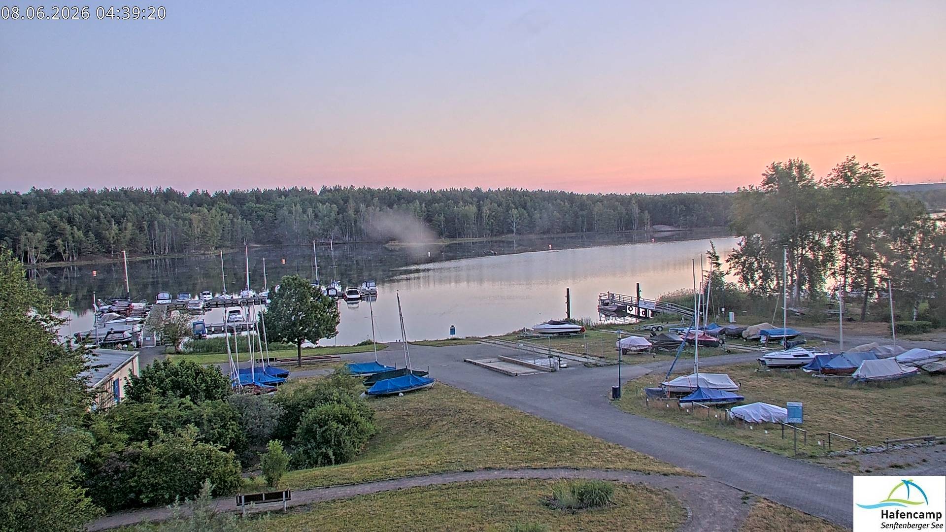 Archiv Foto Webcam Senftenberger See - Hafencamp