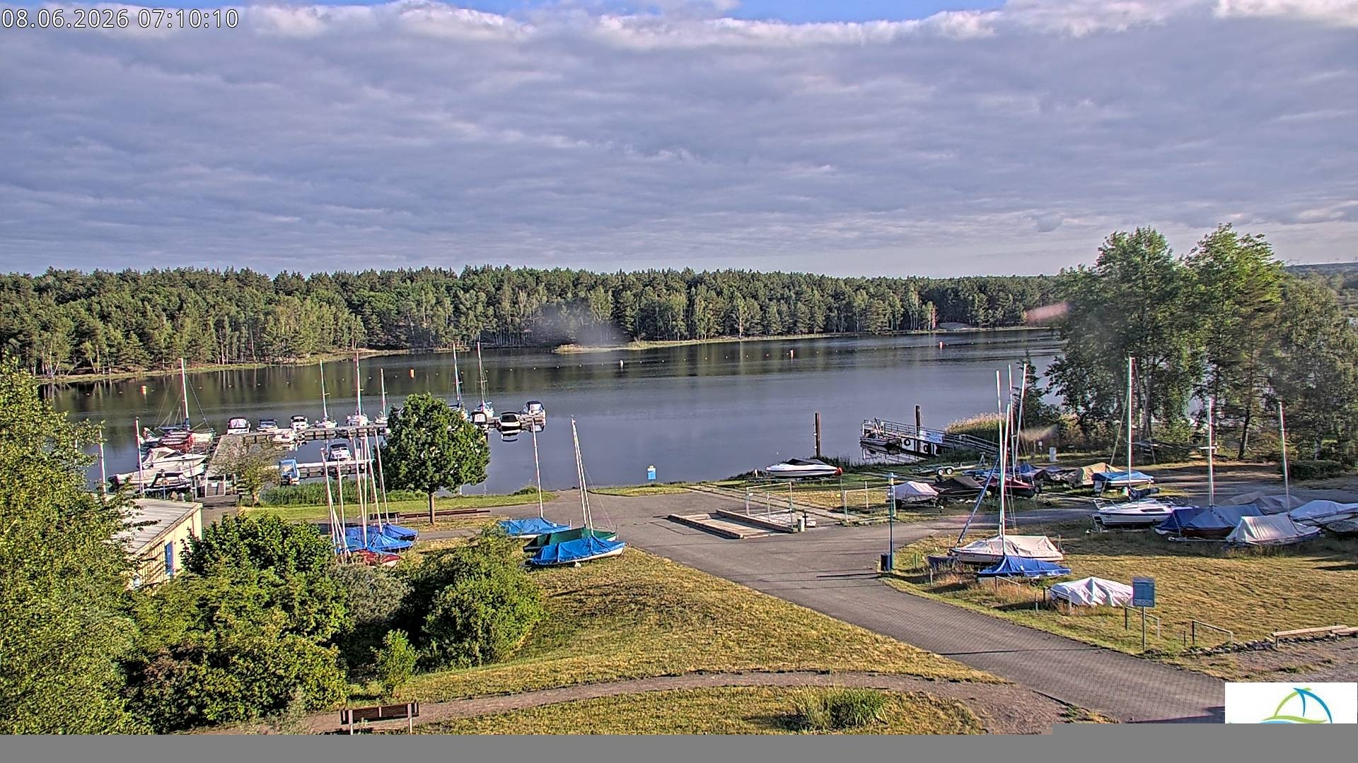 Archiv Foto Webcam Senftenberger See - Hafencamp