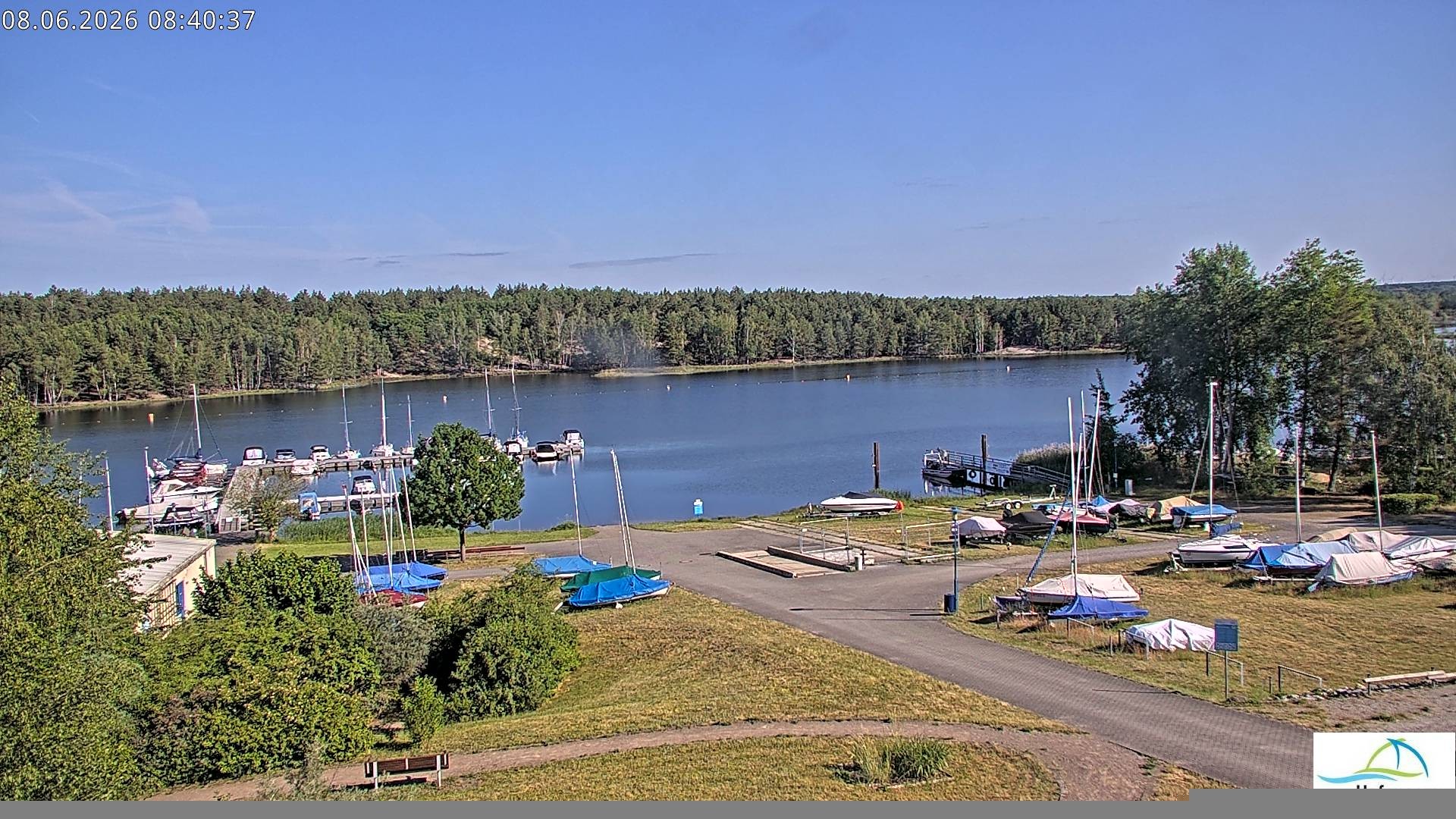 Archiv Foto Webcam Senftenberger See - Hafencamp