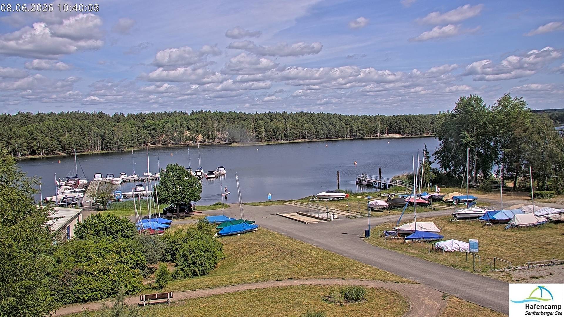 Archiv Foto Webcam Senftenberger See - Hafencamp