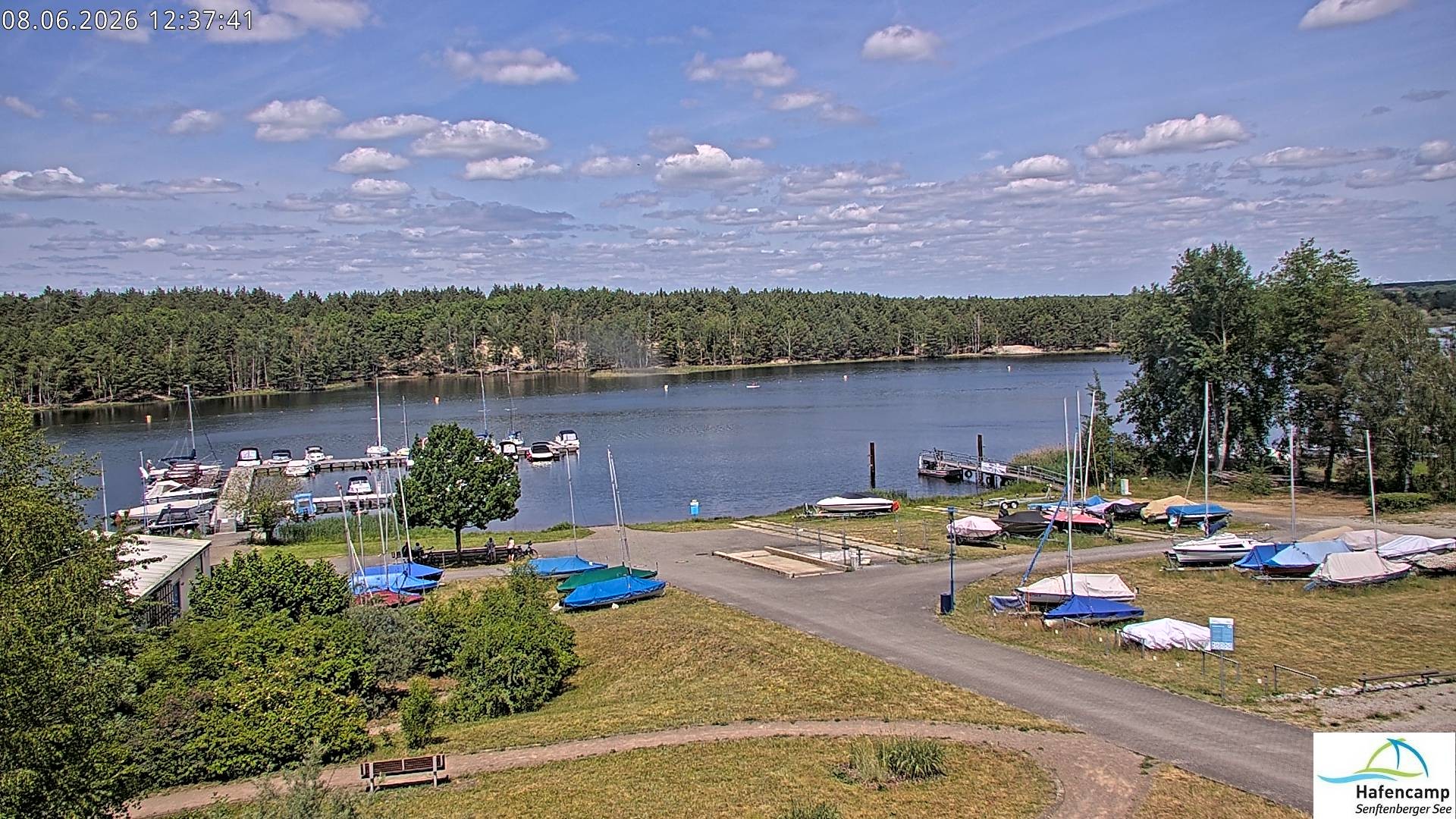 Archiv Foto Webcam Senftenberger See - Hafencamp