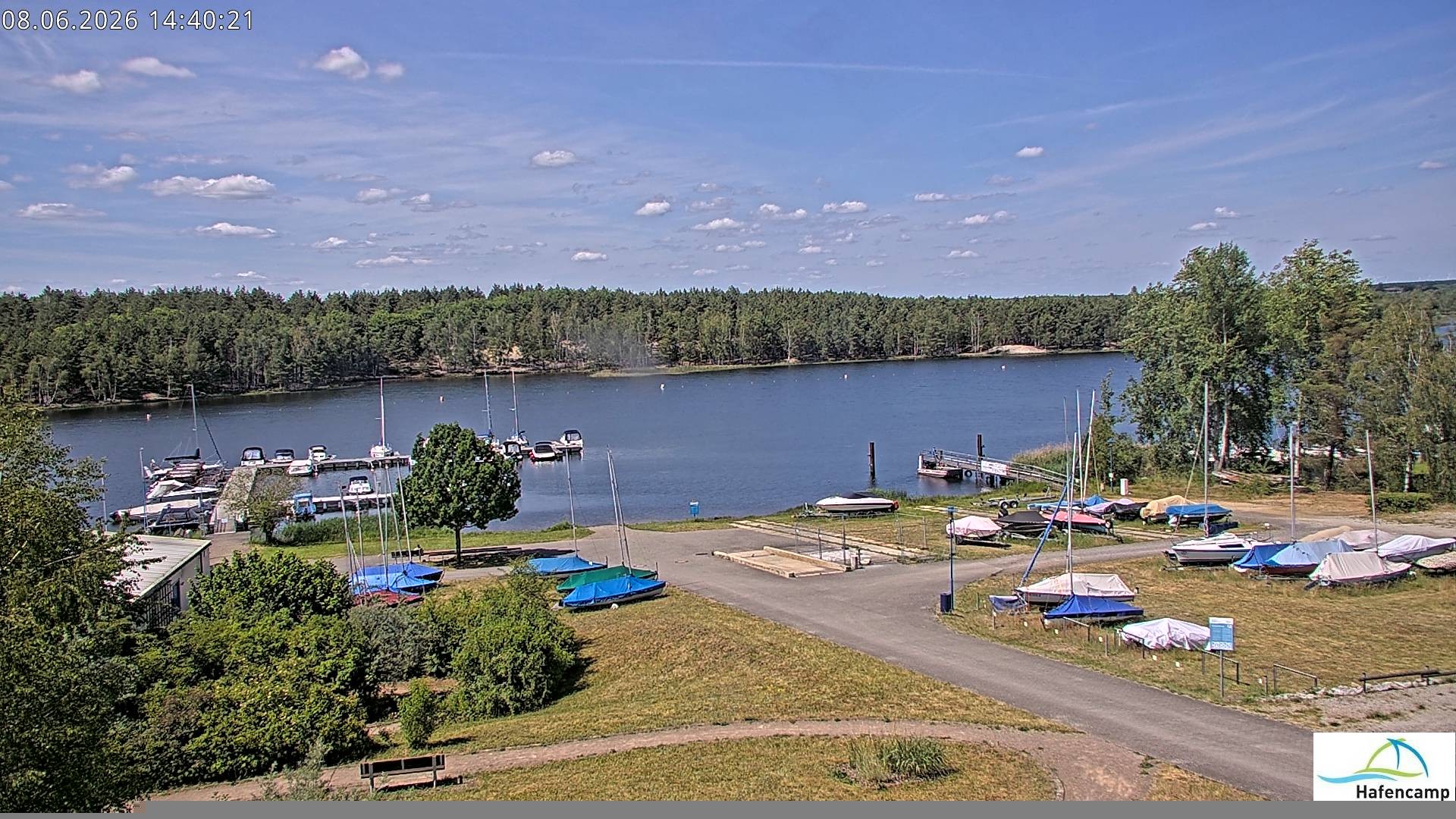 Archiv Foto Webcam Senftenberger See - Hafencamp