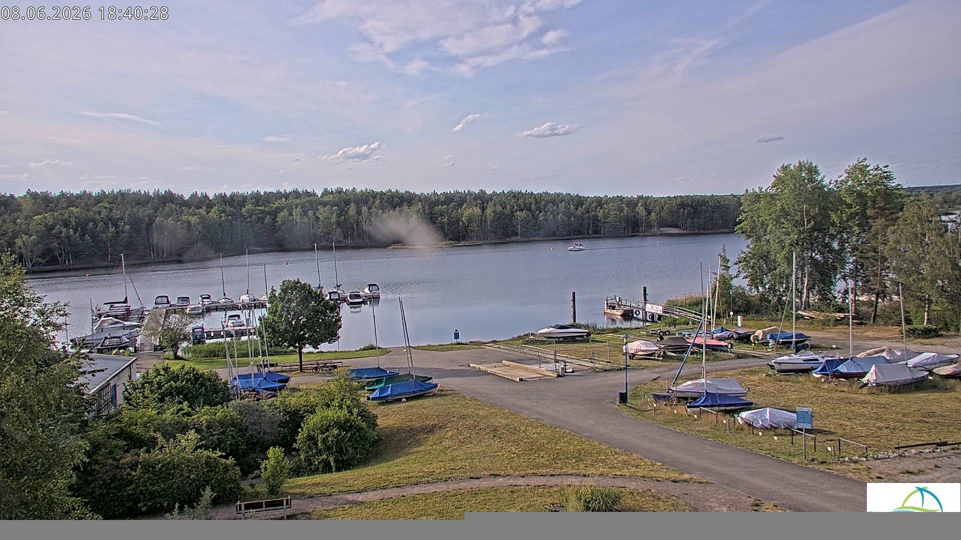 Archiv Foto Webcam Senftenberger See - Hafencamp