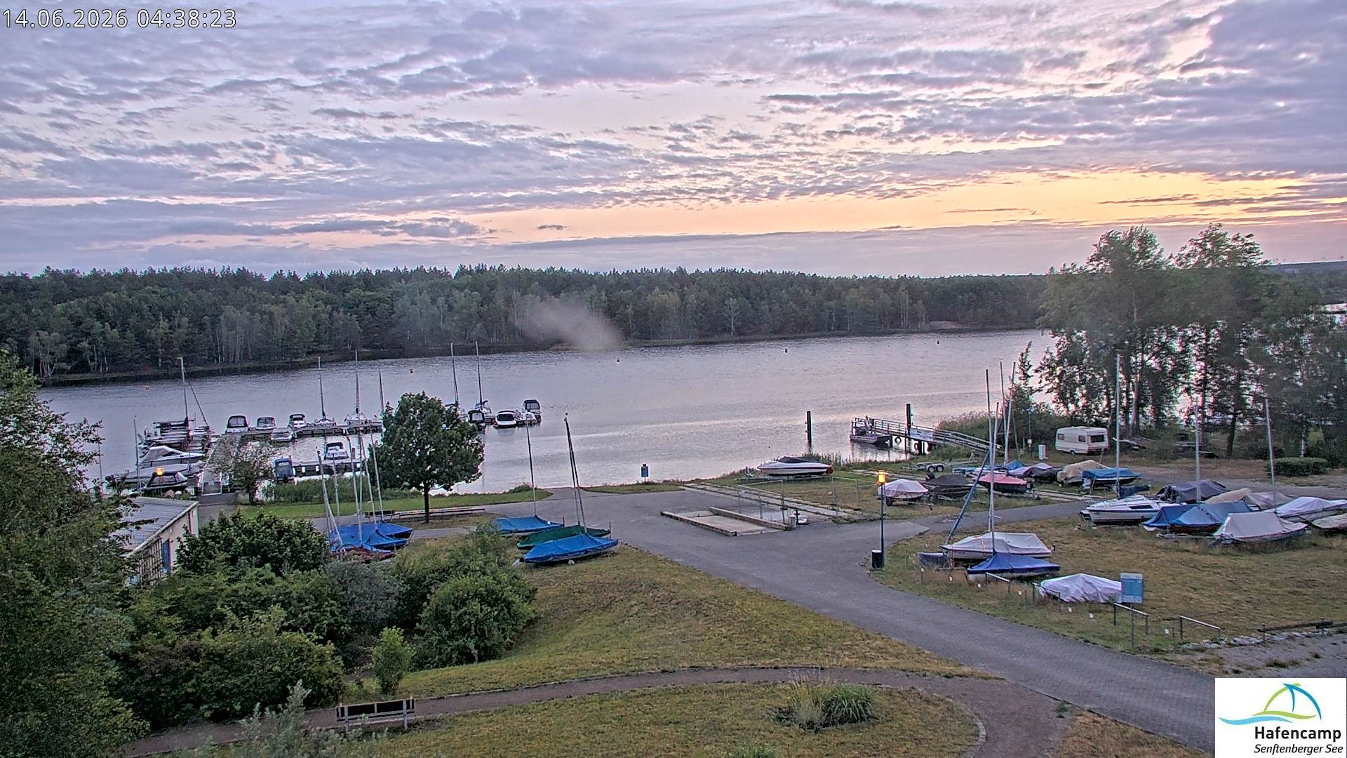 Archiv Foto Webcam Senftenberger See - Hafencamp